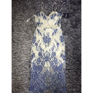 MISSGUIDED NWT CENTRESPLIT FLORAL DRESS SZ US2/UK6